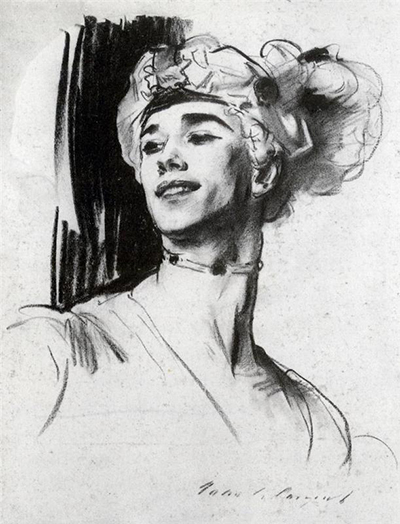 Vaslav Nijinsky in Le Pavillon d'Armide John Singer Sargent